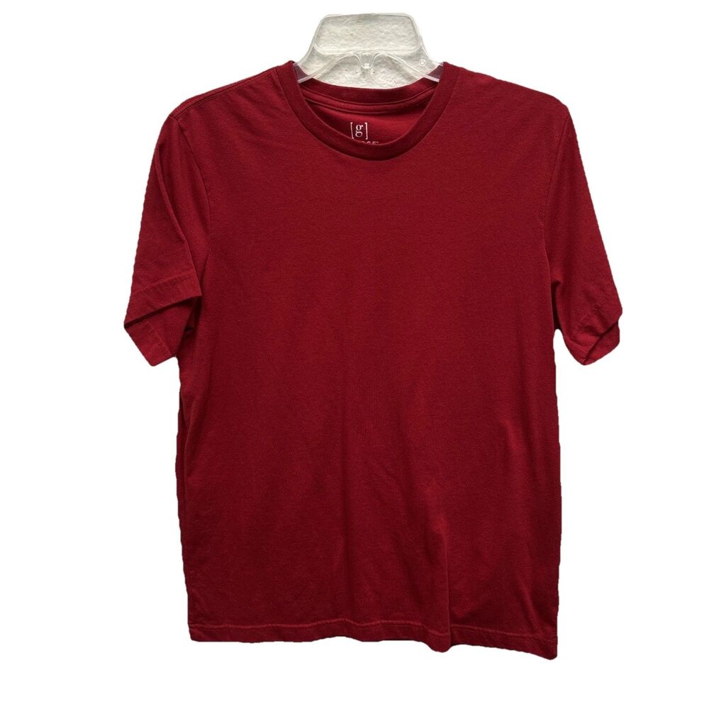 GEORGE Red Short Sleeve T Shirt M Pullover Stretch Cotton Blend Men
